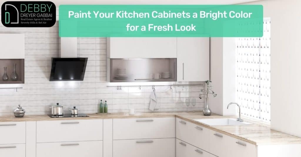 Paint Your Kitchen Cabinets a Bright Color for a Fresh Look