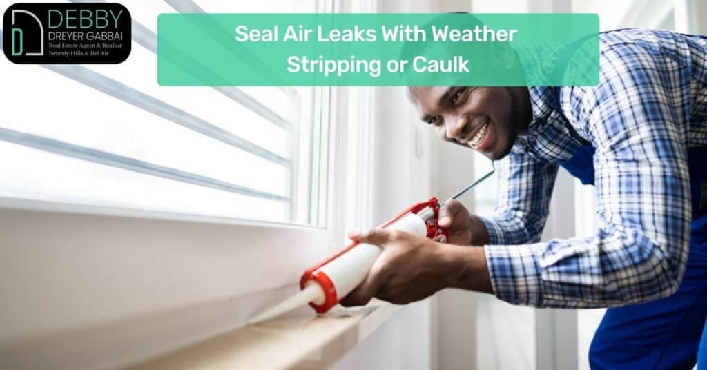 Seal Air Leaks With Weather Stripping or Caulk