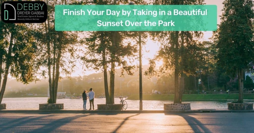 Finish Your Day by Taking in a Beautiful Sunset Over the Park