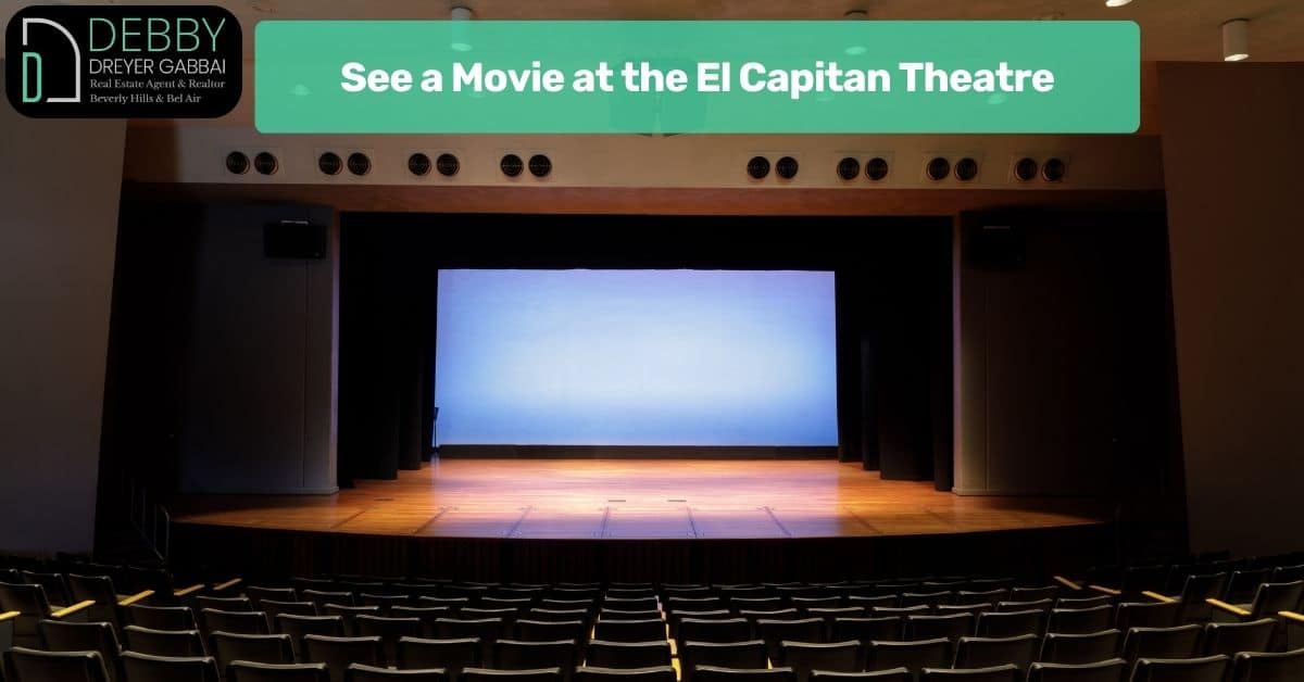 See a Movie at the El Capitan Theatre